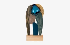 New Abstract Assembly Sculpture - Midnight Blue Furniture