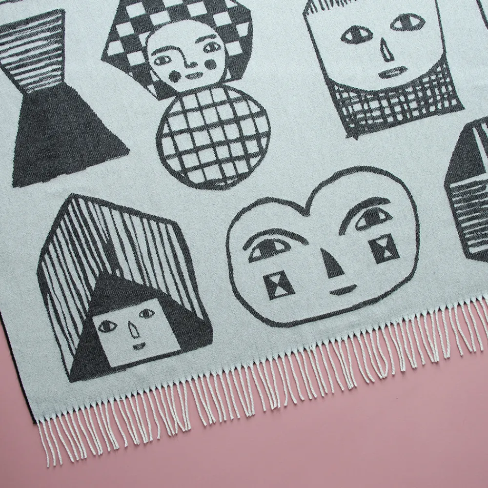 Cheap Allsorts Jumbo Lambswool Throw Blankets + Throws