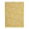 Online Alphabet Lambswool Throw - Yellow Blankets + Throws