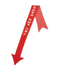 Cheap Arrow Scarf / You are here scarf Scarves