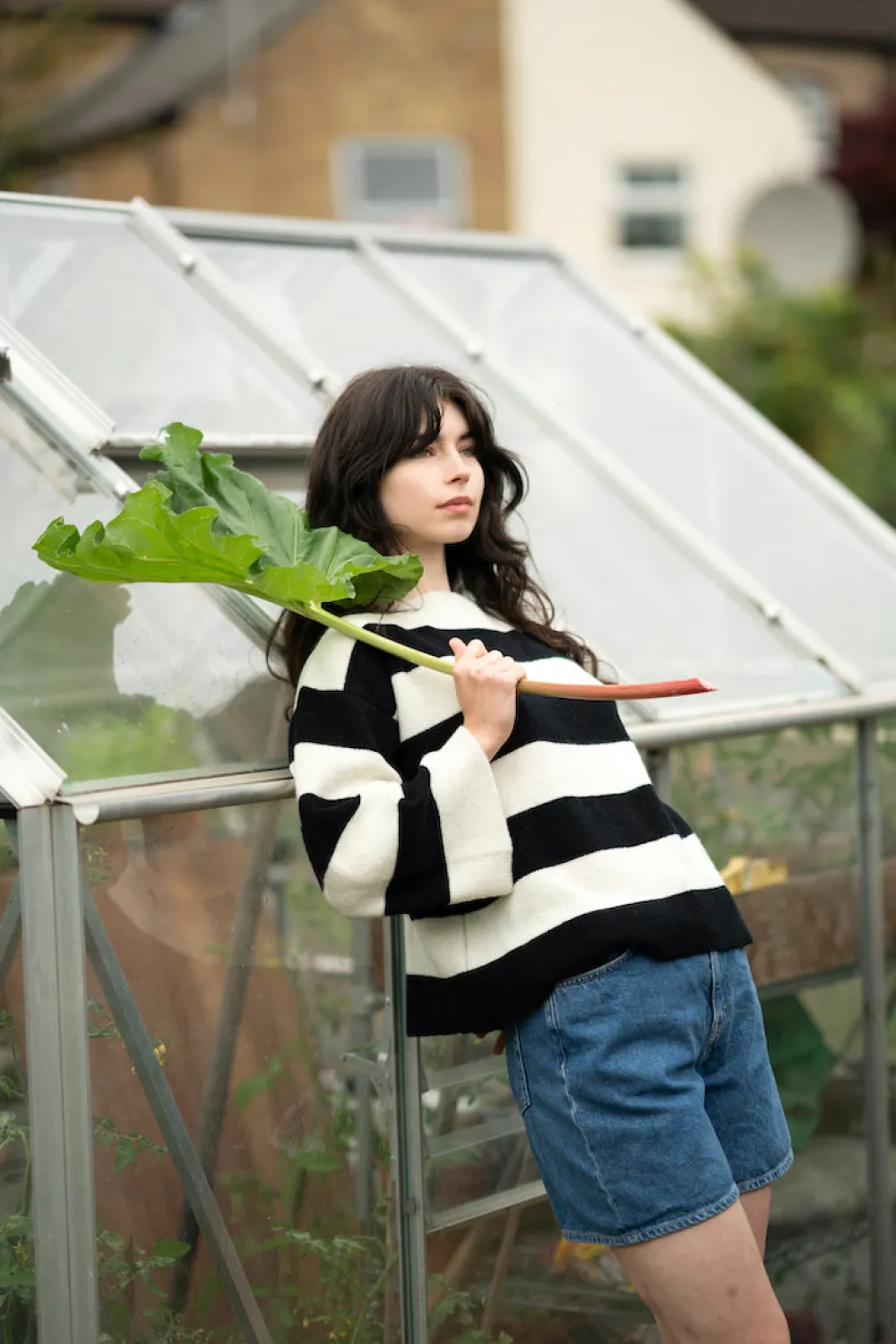 Clearance Bella Jumper - Black & White Lambswool Jumpers