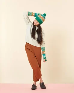Cheap Big Stitch Beanie Hat - Shamrock Hats + Arm Warmers