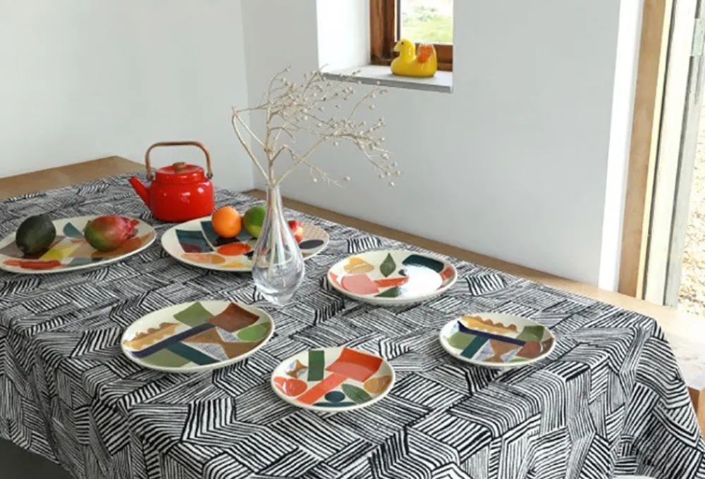 Shop Block + Line Serving Platter Serveware