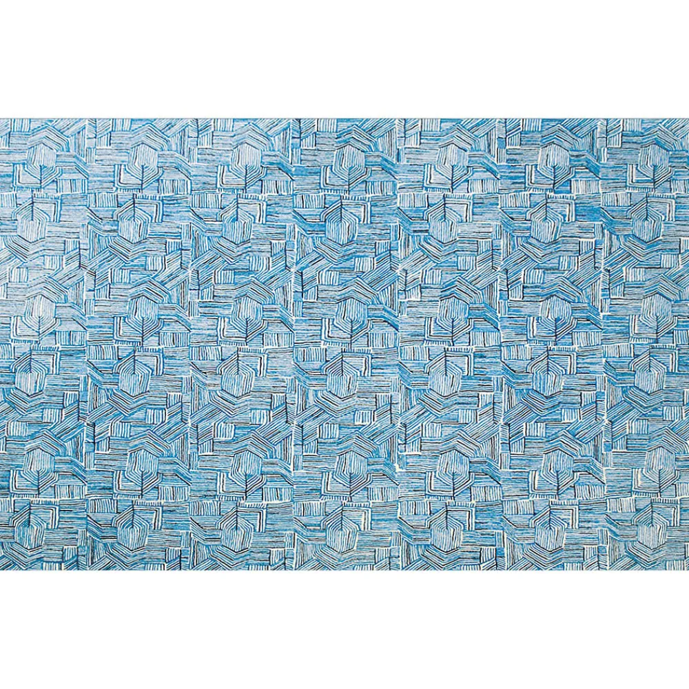 Sale Blue Line Rug - 400 x 300 cm Rugs