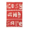 Shop Cosy and Safe Mini Blanket - Orange & White Baby Blankets
