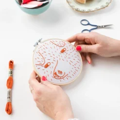 Clearance Cotton Clara Scamp Embroidery Kit Make Your Own Kits