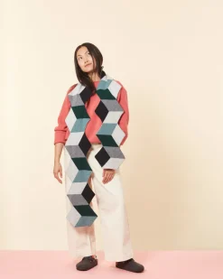 New Cube Scarf - Black Scarves
