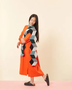 New Cube Scarf - Black Scarves