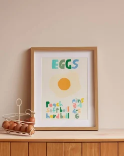 Discount Eggs Riso Print Screen Print Wall Art