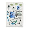 Cheap Floral Print - Blue Flower Wall Art