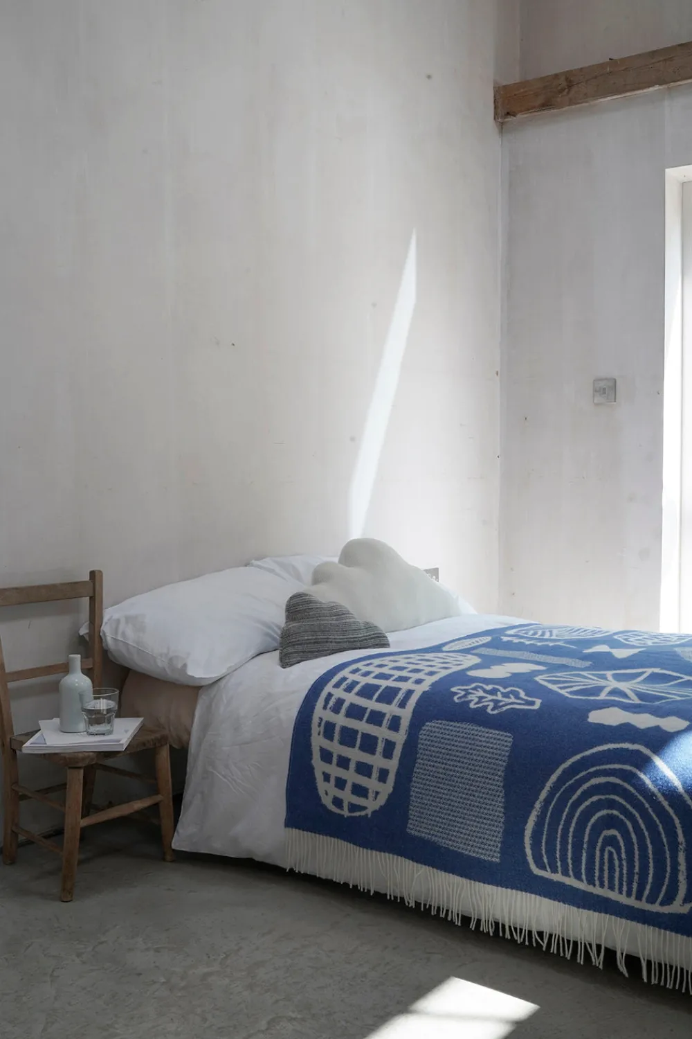 Fashion Forager Throw - Blue & White Blankets + Throws