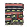 Online Glitch Woven Throw - Denim Blue Blankets + Throws