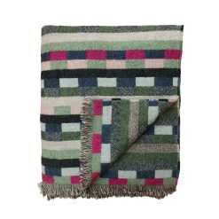 Clearance Glitch Woven Throw - Forest Green Blankets + Throws