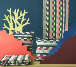 Clearance Glitch Woven Throw - Forest Green Blankets + Throws