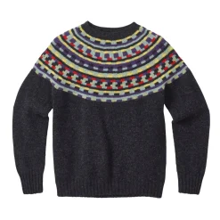 Store Glitch Yoke Jumper - Charcoal Lambswool Jumpers