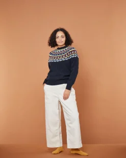 Store Glitch Yoke Jumper - Charcoal Lambswool Jumpers