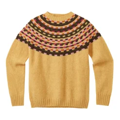 Sale Glitch Yoke Jumper - Marzipan Lambswool Jumpers