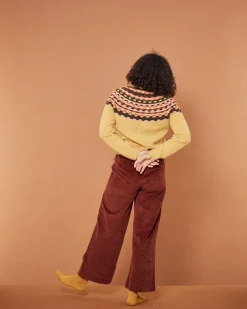 Sale Glitch Yoke Jumper - Marzipan Lambswool Jumpers