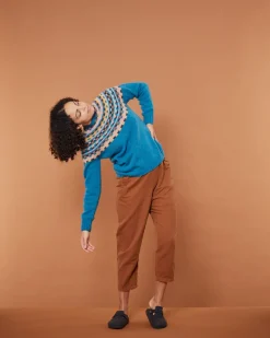 Best Sale Glitch Yoke Jumper - Pennan Bay Lambswool Jumpers