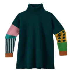 Cheap Hettie Turtleneck Jumper - Green Lambswool Jumpers