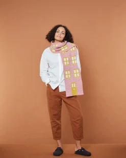 Online House Shaped Scarf - Nougat Scarves