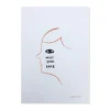 Online I Miss Your Face Print Screen Print Wall Art
