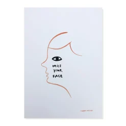 Online I Miss Your Face Print Screen Print Wall Art
