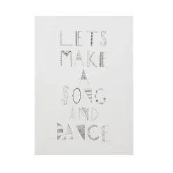 Outlet Let's Make A Song and Dance Monochrome Print Screen Print Wall Art