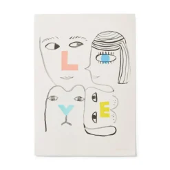 Fashion Love Riso Print Screen Print Wall Art