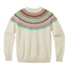 Hot Magic Circle Yoke Jumper - Winter White Lambswool Jumpers