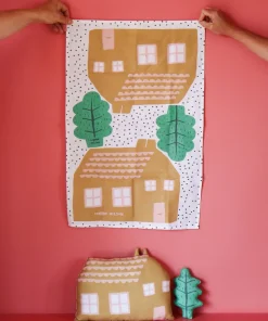 Flash Sale Make Your Own House Tea Towel Craft Kit Kitchen Textiles|Make Your Own Kits