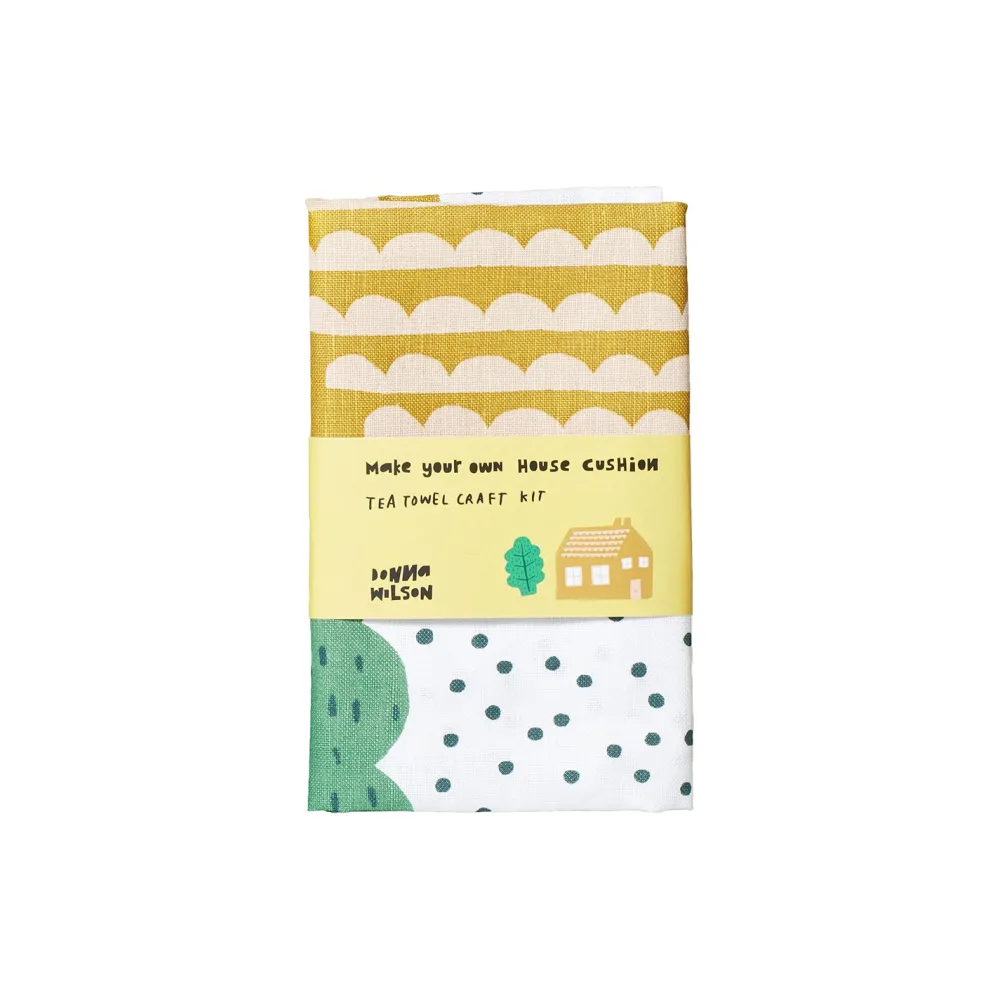 Flash Sale Make Your Own House Tea Towel Craft Kit Kitchen Textiles|Make Your Own Kits