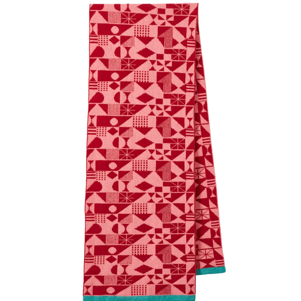 Online Monoglyph Blanket Scarf - Lipstick Scarves