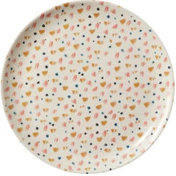 Outlet Set of 4 Bamboo Spot Pattern Dinner Plate Lunch + Bento Boxes|Plates + Bowls