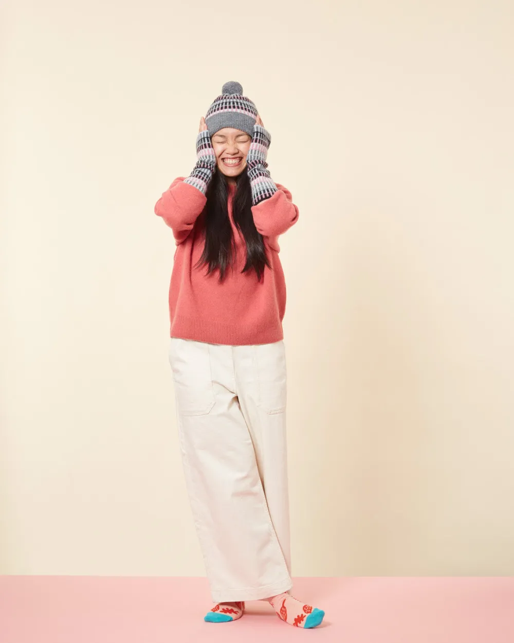 Sale Shiel Beanie Hat - Tea Rose Hats + Arm Warmers