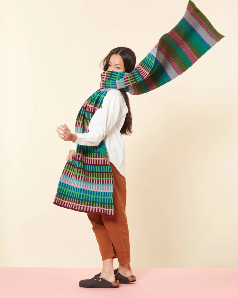 Sale Shiel Blanket Scarf - Claret Scarves