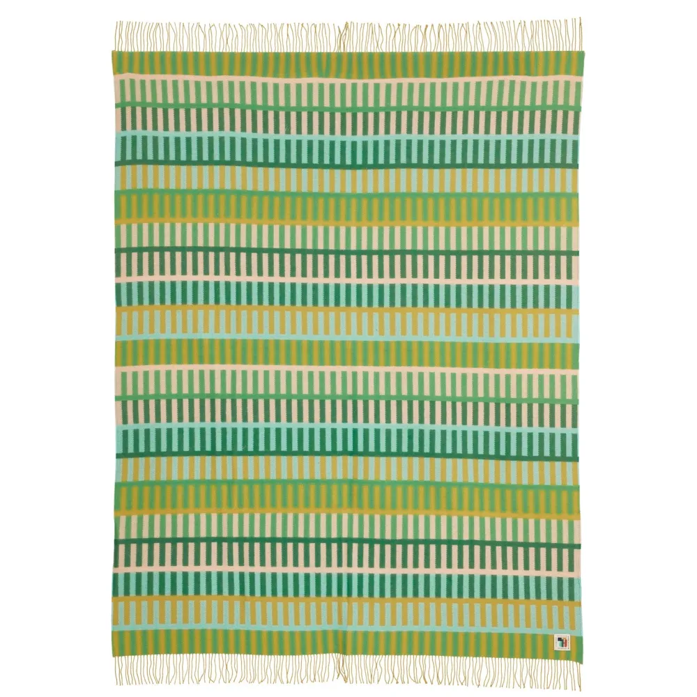 Flash Sale Shiel Lambswool Throw - Green Blankets + Throws