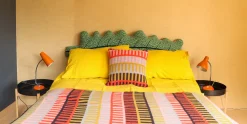 New Shiel Square Cushion - Red Square Cushions