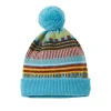 Fashion Static Stripe Beanie Hat - Turquoise Hats + Arm Warmers