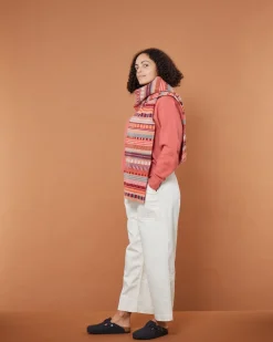 Shop Static Stripe Scarf - Dubonnet Scarves