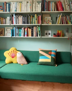 Online Tilt Square Cushion - Peach Square Cushions