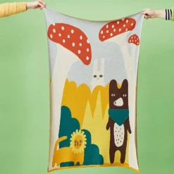 Flash Sale Trees and Creatures Cotton Mini Blanket Baby Blankets