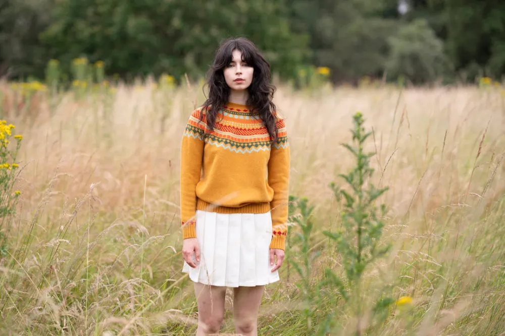 Best Sale Ugie Jumper - Mustard Lambswool Jumpers